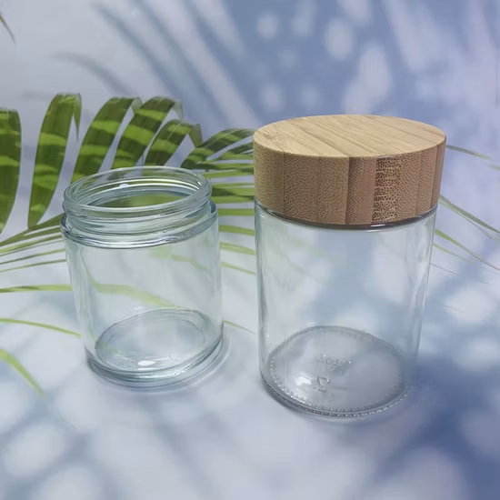 50g Bamboo Glass Cosmetic Packaging Bottle Jar